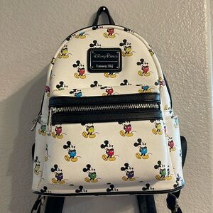 DisneyxLoungefly Multicolor Mickey Mouse mini back pack